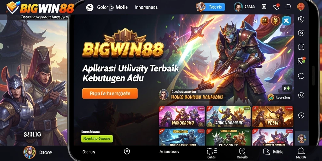 Tampilan antarmuka pengguna yang sederhana dan efisien dari BIGWIN88.