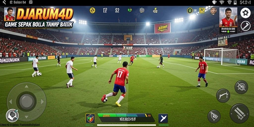 Tampilan gameplay seru dari DJARUM4D dalam pertandingan sepak bola.