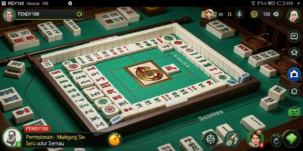 Screenshot gameplay FENDY188 menunjukkan keseruan bermain Mahjong.
