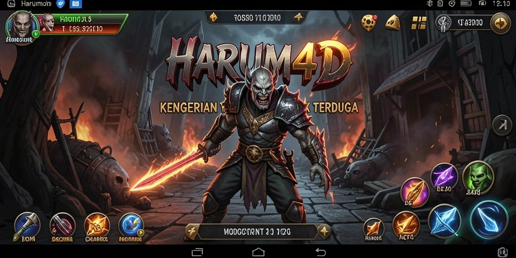 Screenshot menunjukkan pengalaman menyeramkan di dalam game HARUM4D.
