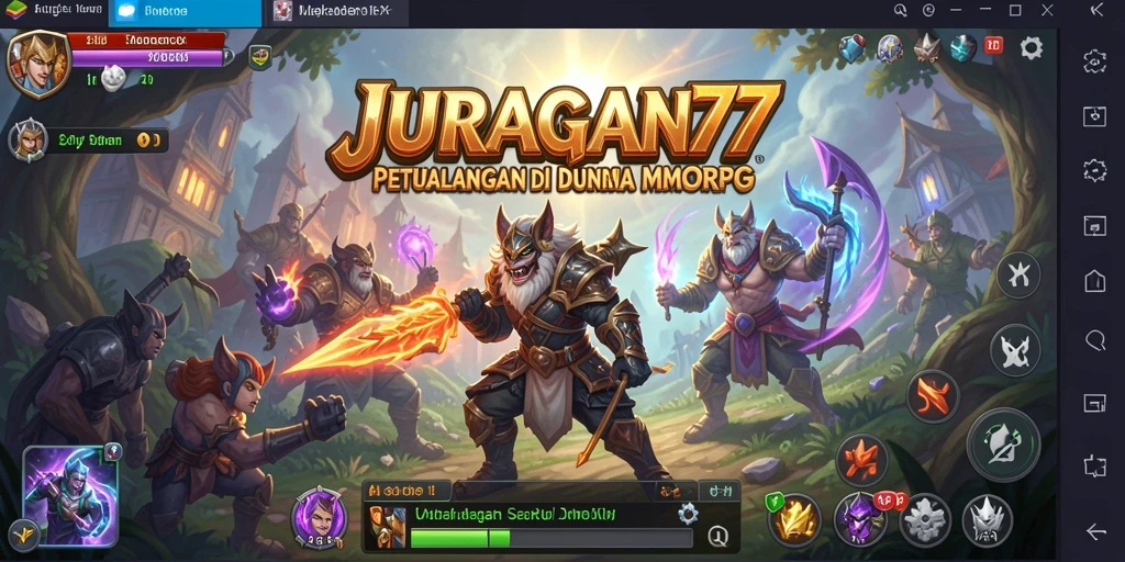Gameplay JURAGAN77 menunjukkan aksi seru dalam petualangan MMORPG.