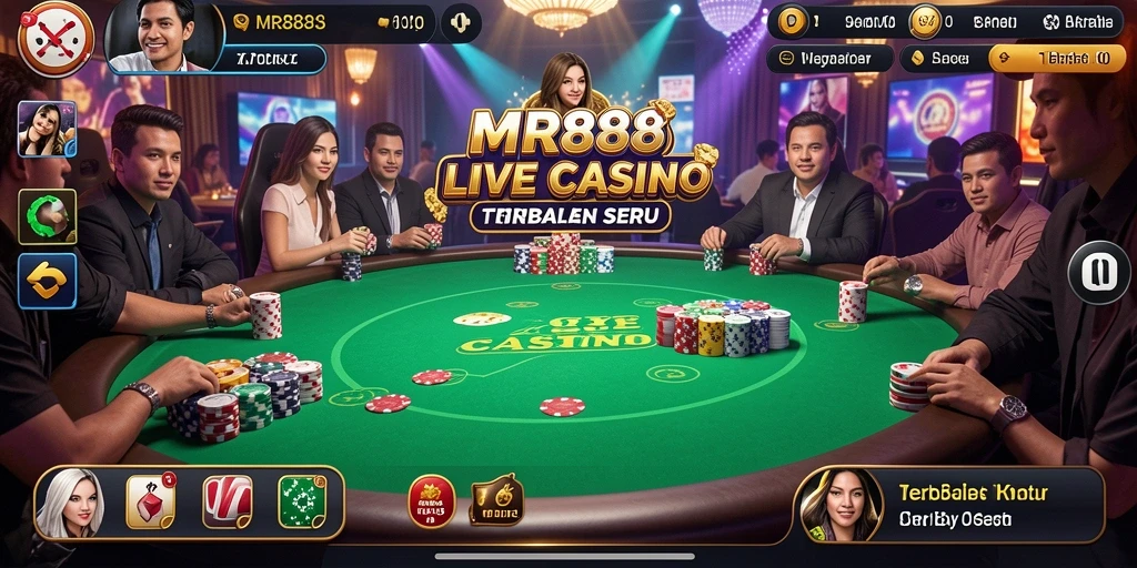Tampilan gameplay Live Casino yang menarik dan mendebarkan.