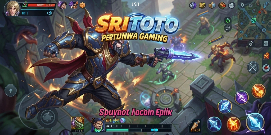 Gameplay SRITOTO yang penuh aksi dan strategi pertarungan.